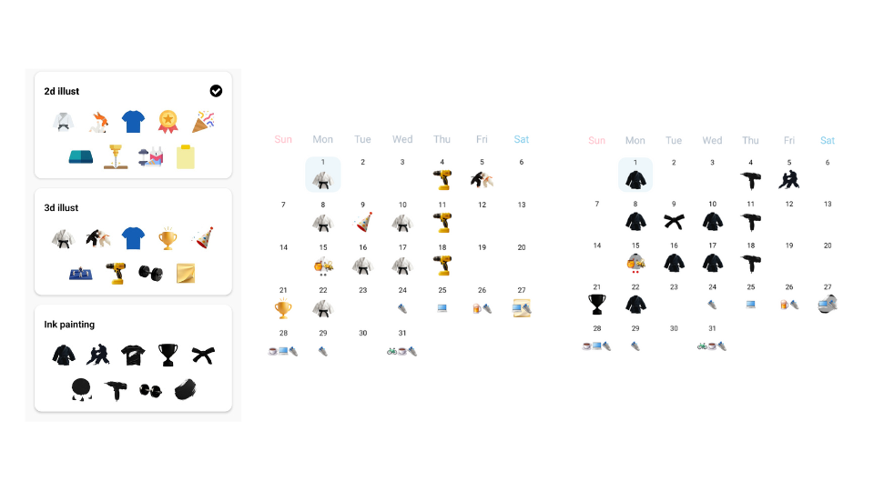 Recording 2 BJJ Sessions in One Day, Celebrating Your Jiu-Jitsu Start Date, Choosing Icon Themes, Viewing All Diary Entries